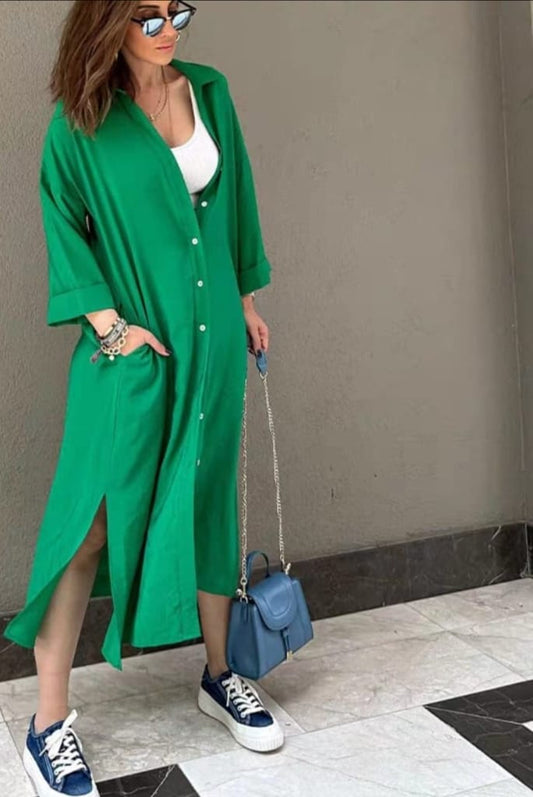 Long Green Dress