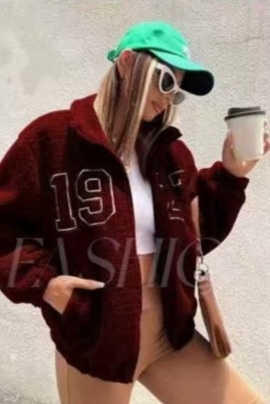 Burgundy fall Jacket