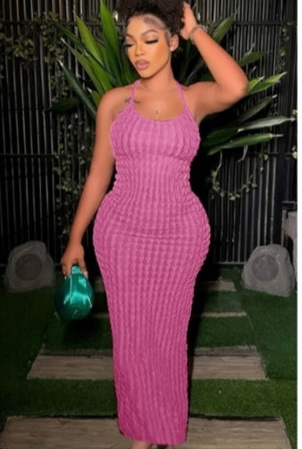 Pink Strappy Dress