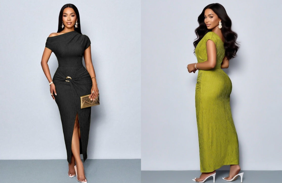 Off- Shoulder Cocktail Dress