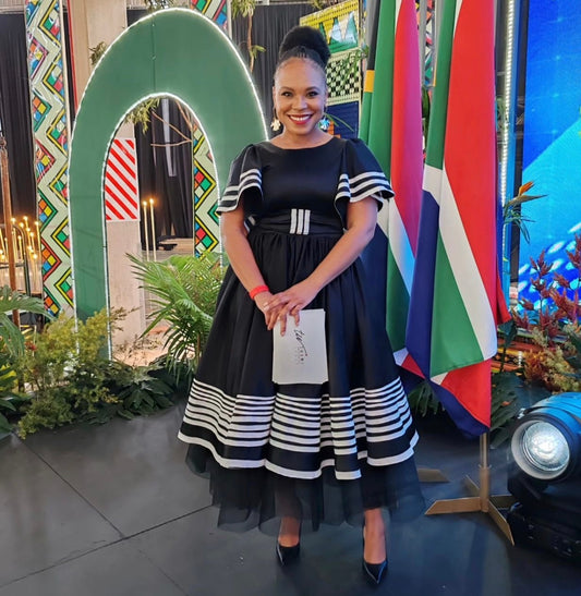 Black and white Traditional dress